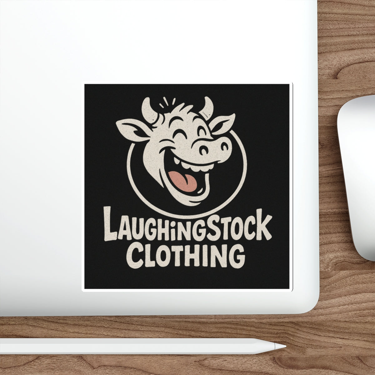Laughing Stock Clothing Company Logo Sticker