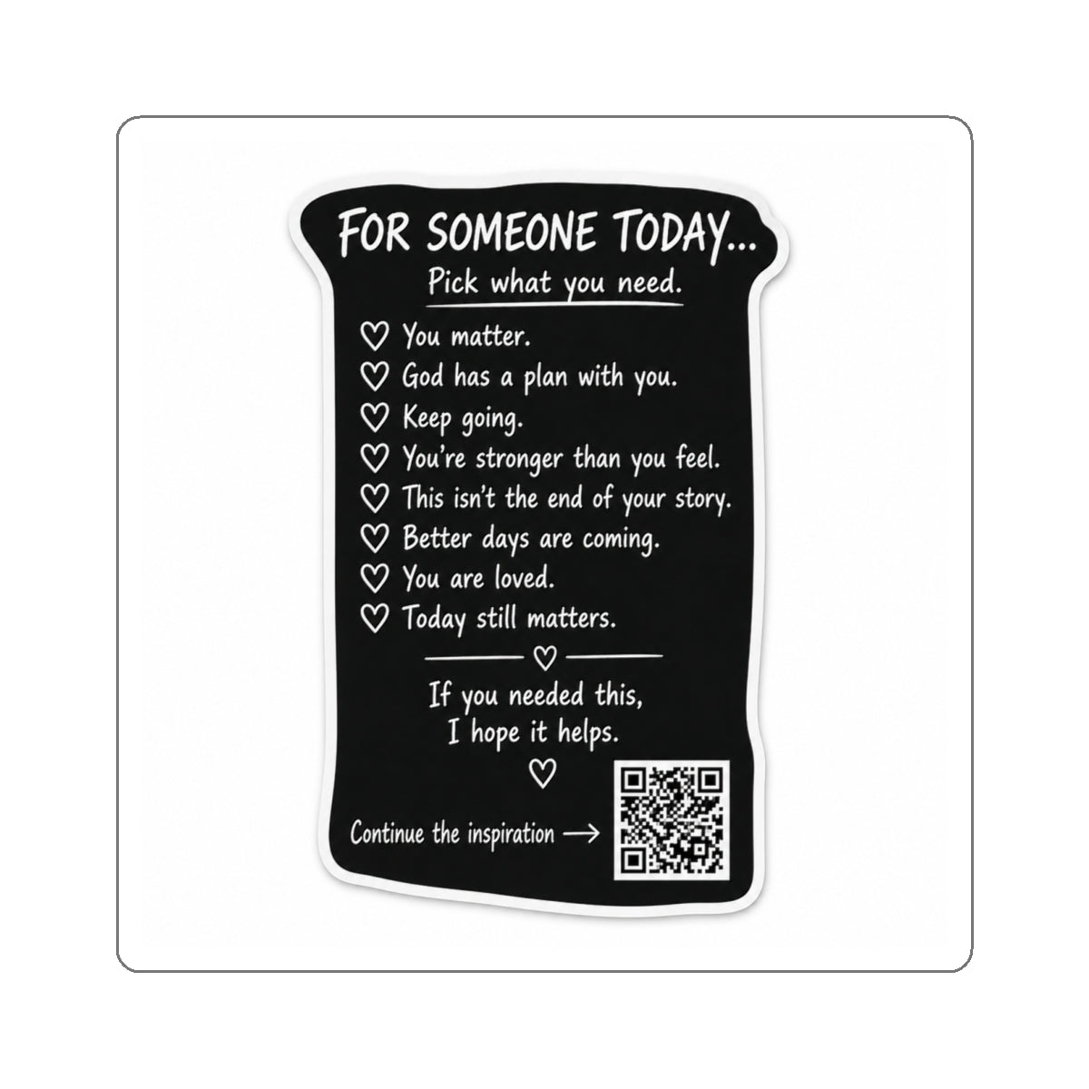 For Someone Today Project Sticker