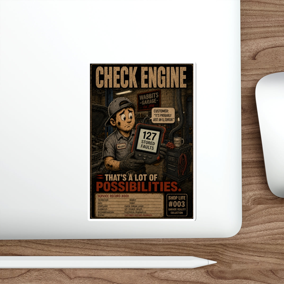 Garage Reality Collection: Shop Life Series #003 Sticker