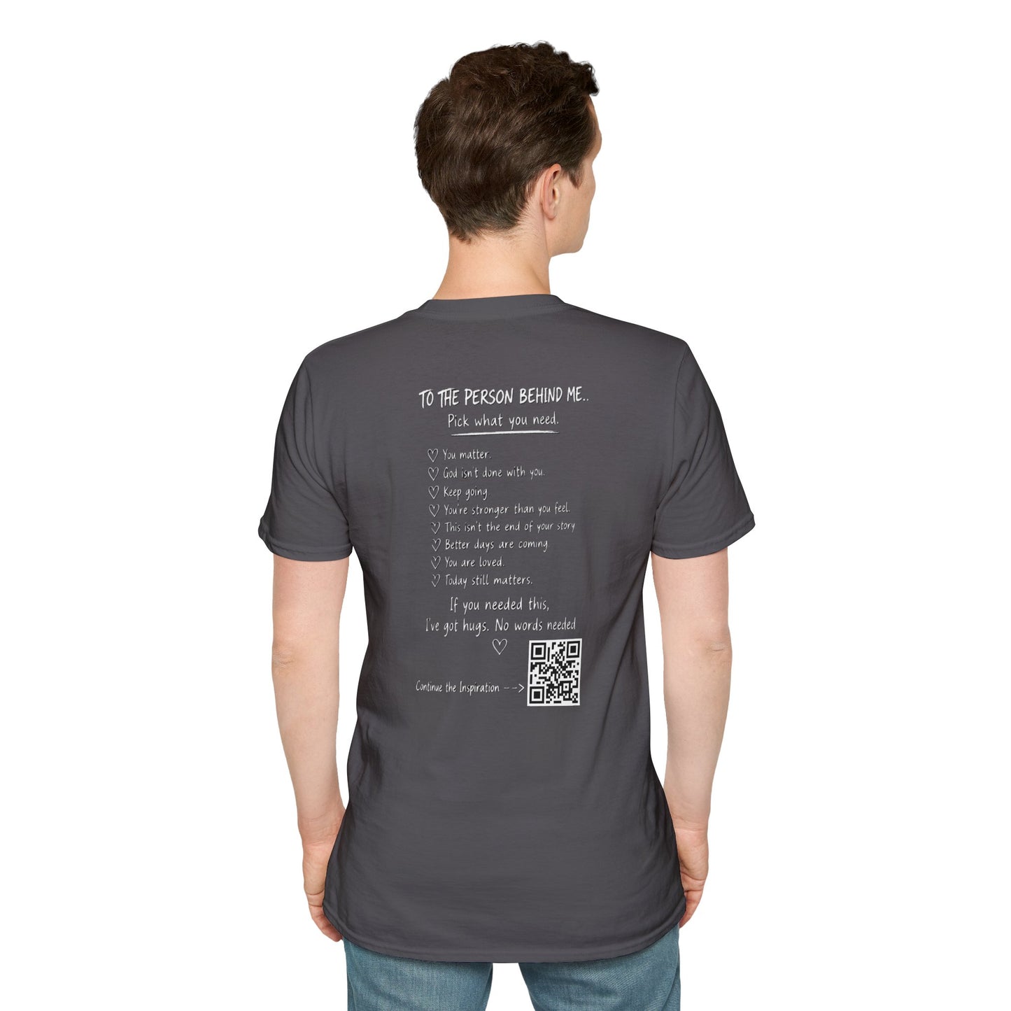 For Someone Today — Hugs Welcome Inspirational Tee