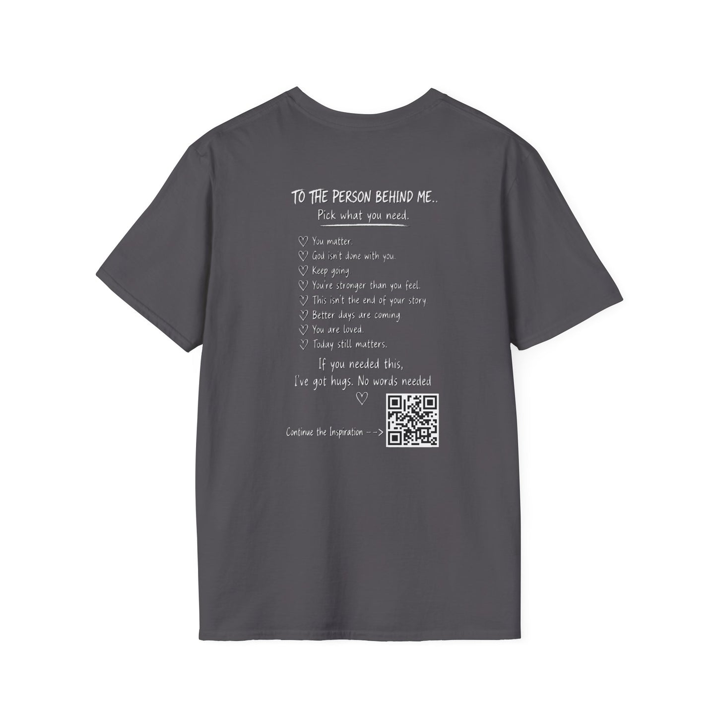 For Someone Today — Hugs Welcome Inspirational Tee