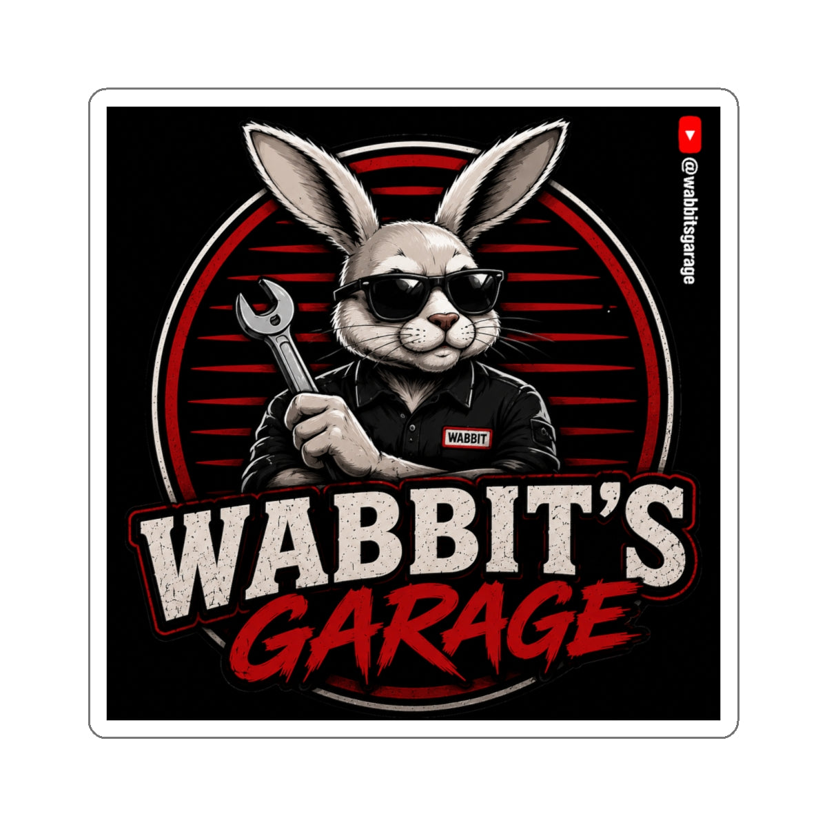Wabbits Garage Logo Sticker