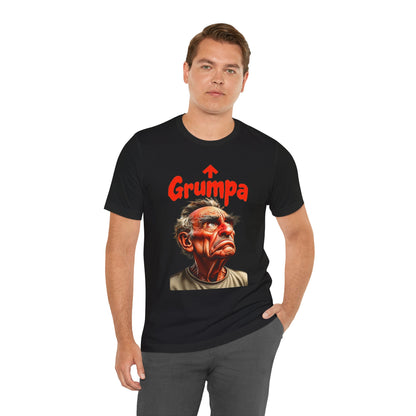 Grumpy Grandpa T-Shirt — 'Grumpa' Funny Old Man Portrait Tee