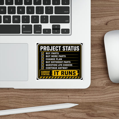 Project Status: It Runs Sticker