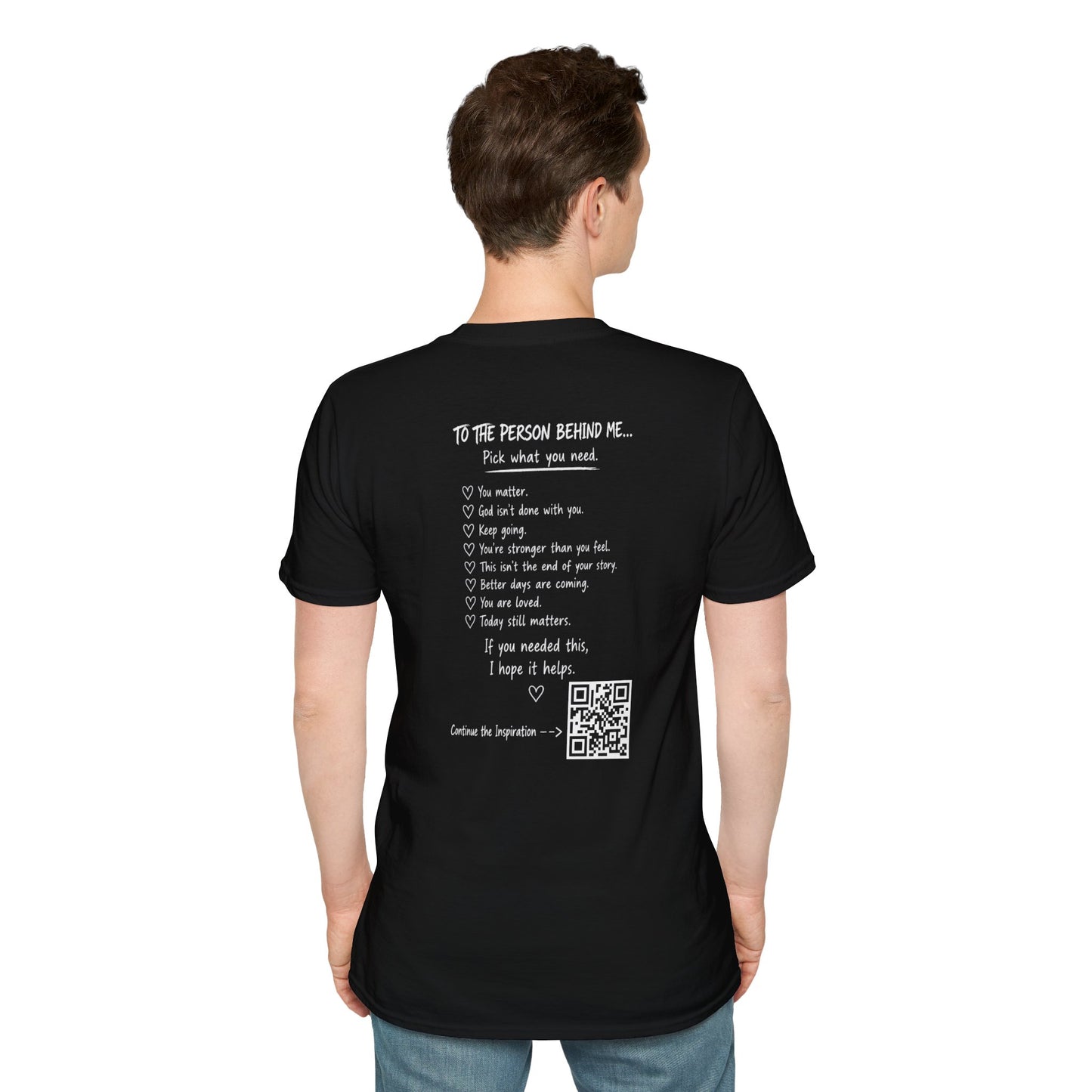 For Someone Today — No Hugs Needed Inspirational Tee