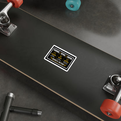 Diagnose. Repair. Confirm. Sticker