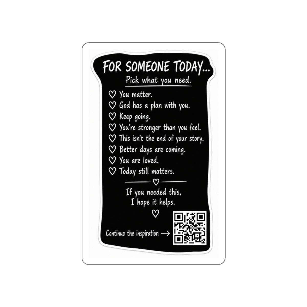 For Someone Today Project Sticker