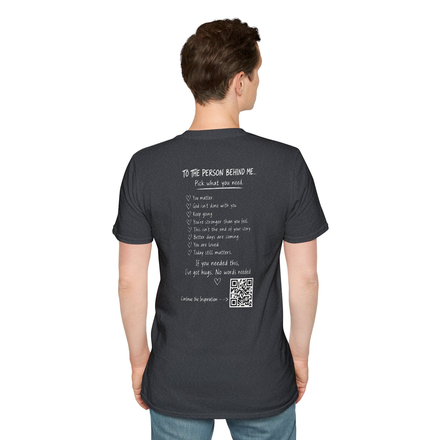 For Someone Today — Hugs Welcome Inspirational Tee