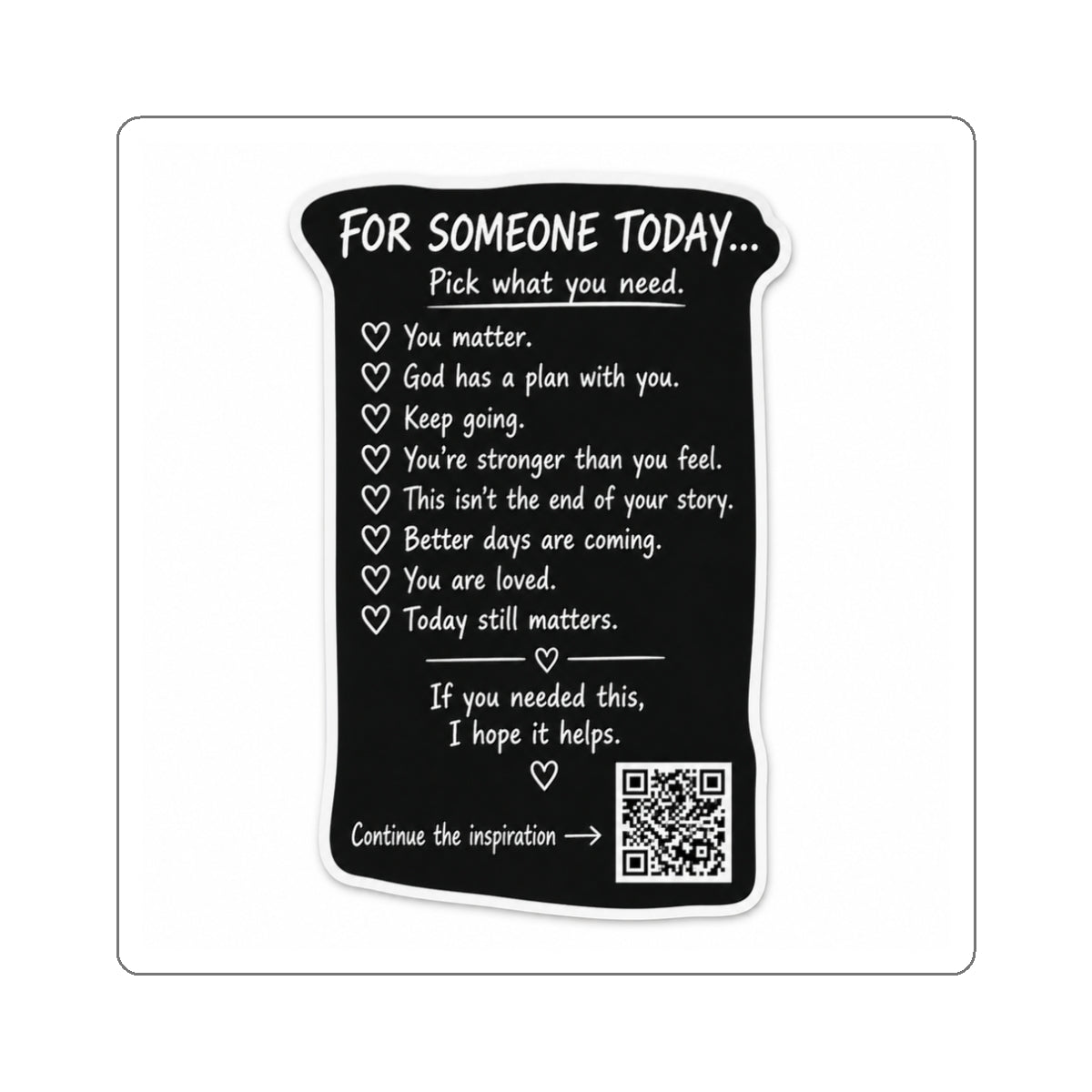 For Someone Today Project Sticker