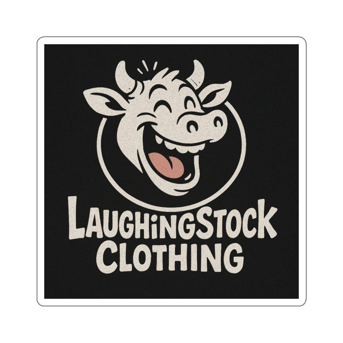 Laughing Stock Clothing Company Logo Sticker